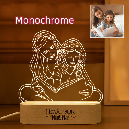 Picture To Make Lovers Acrylic Nightlight Valentine's Day