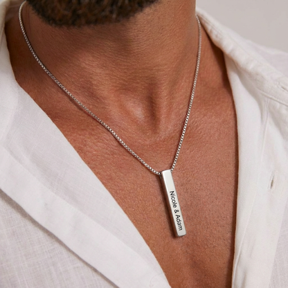 Custom Men’s Totem Bar Necklace