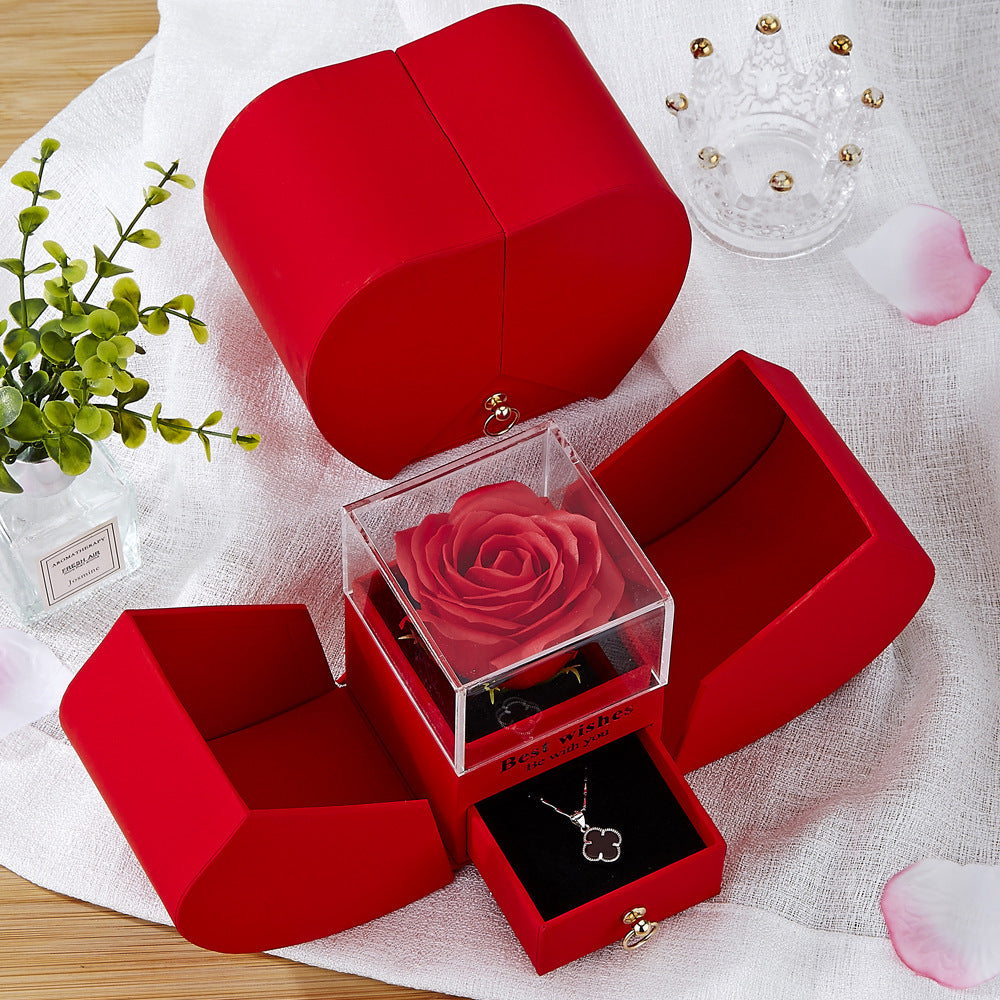 Eternal Rose Heart Jewelry Gift Box